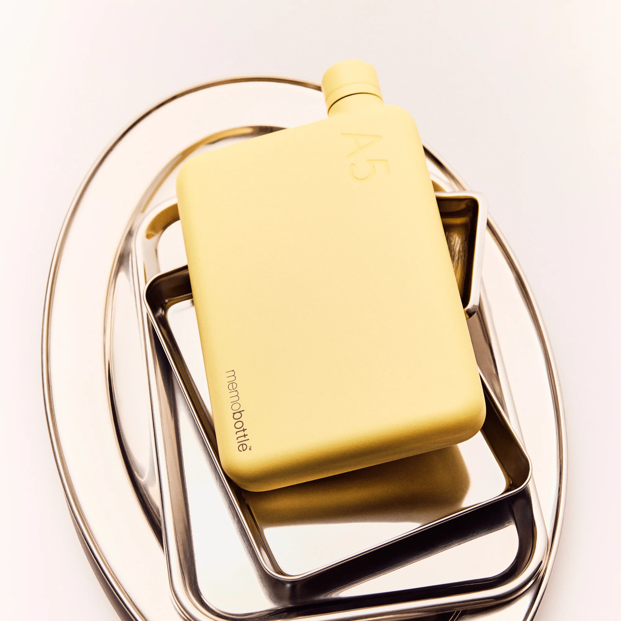 A5 memobottle (Stainless Steel) - Butter Yellow - Image 3