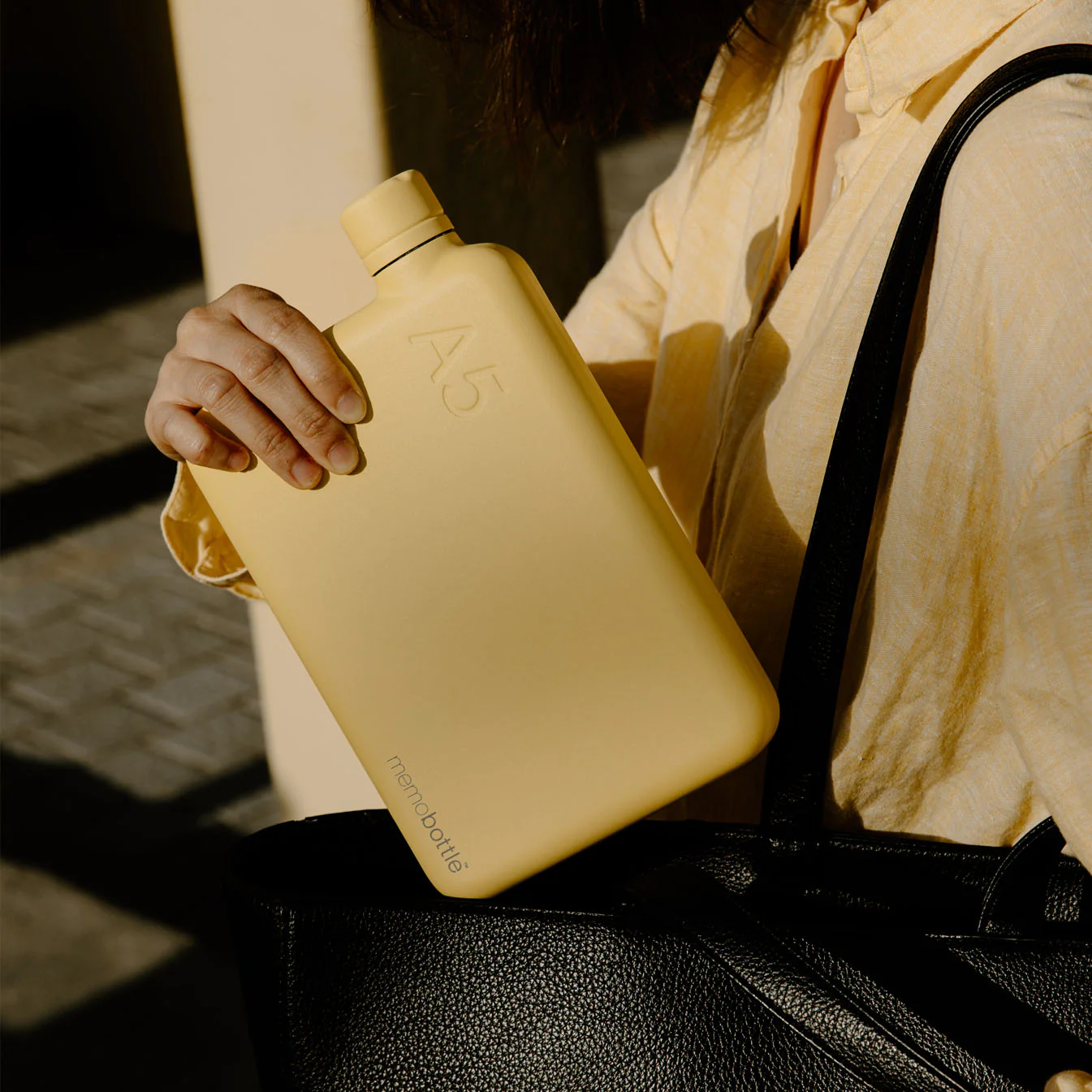 A5 memobottle (Stainless Steel) - Butter Yellow - Image 6
