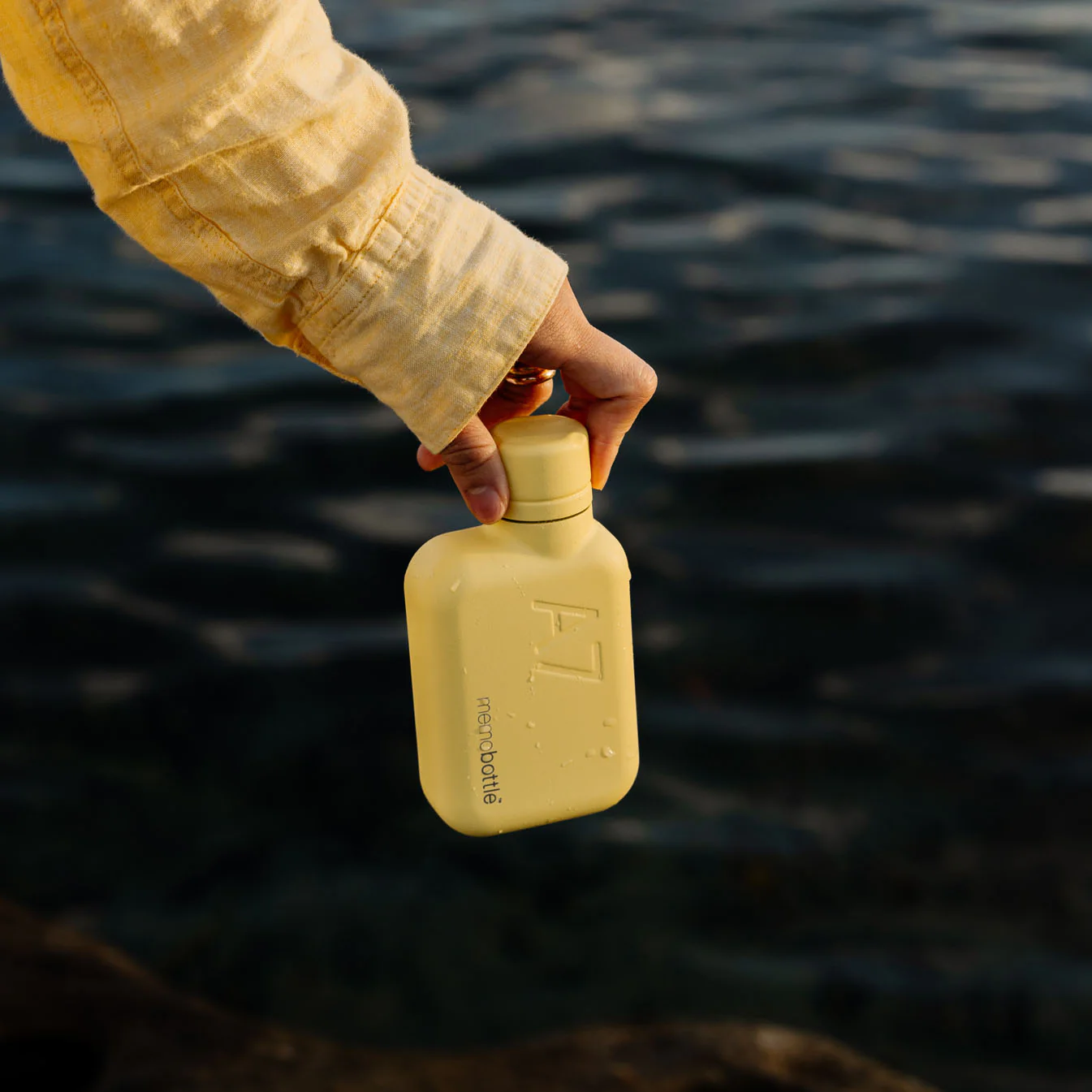 A7 memobottle (Stainless Steel) - Butter Yellow - Image 6